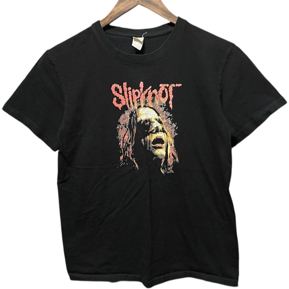 vintage 2000 black slipknot the negative one album band metal concert tour tee